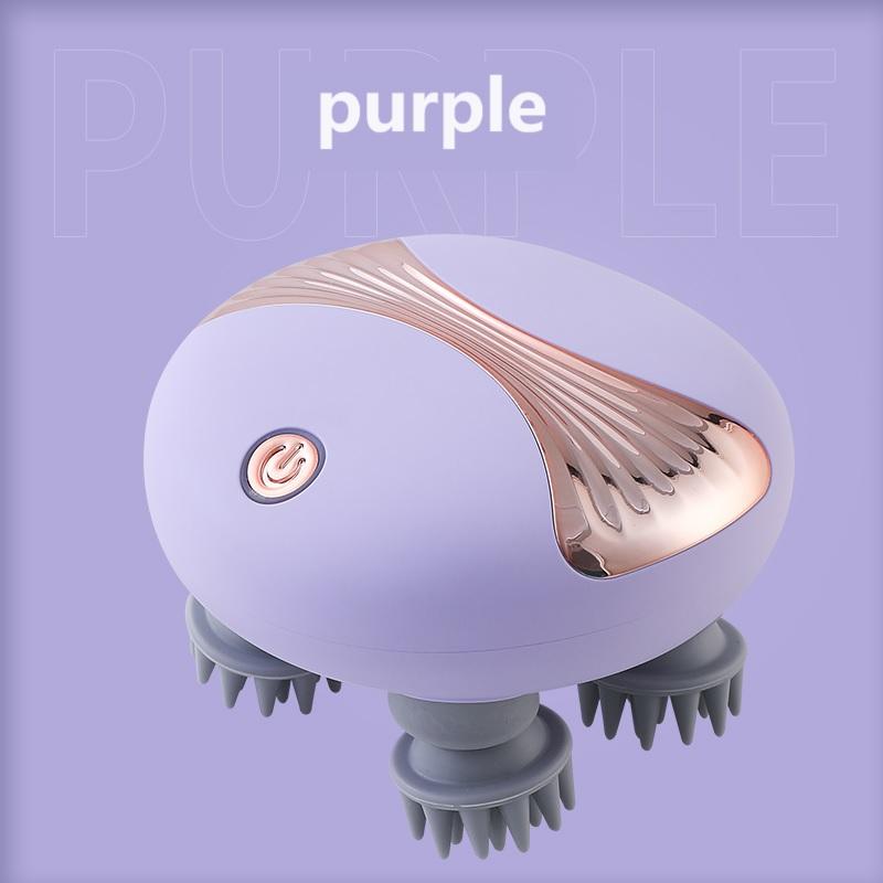 Electric Head Massager with Red Light Therapy Deep Tissue Kneading Vibrating Device for Shoulder Neck And Body Scalp Relaxation