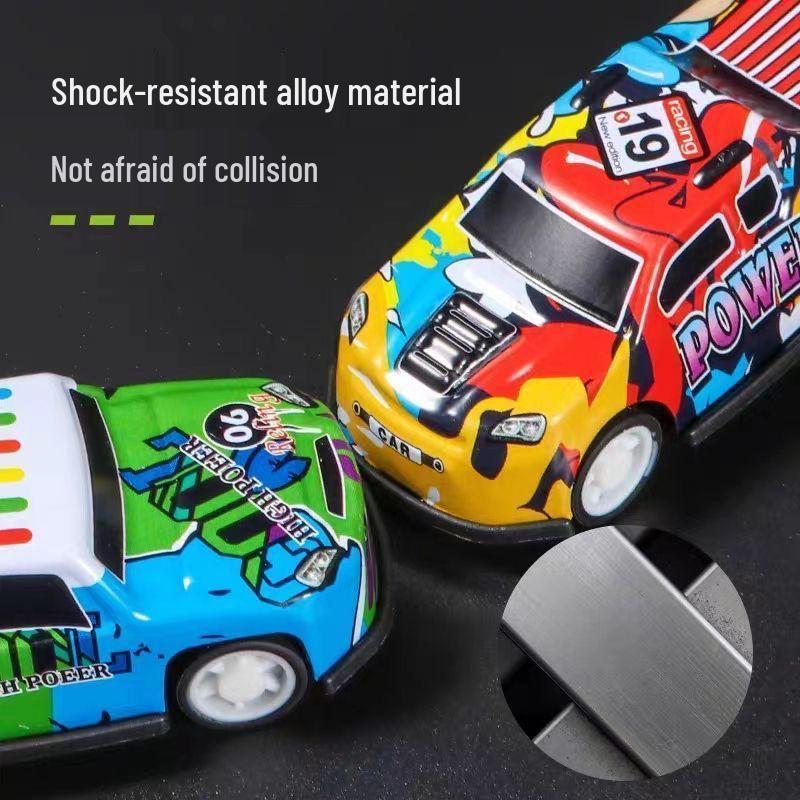 Alloy Tinplate Pull-Back Inertia Cars - Kids' Toys and Gifts