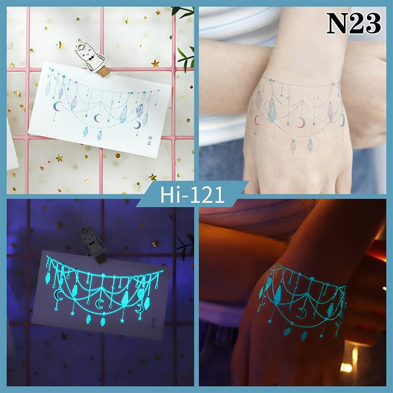 Светящаяся бабочка синяя светящаяся татуировка наклейка кемпинг водонепроницаемая временная татуировка перья одноразовая поддельная татуировка боди-арт