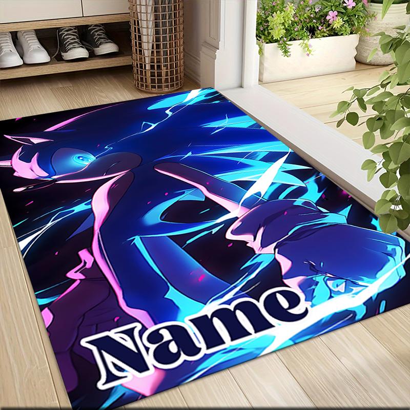 Custom Name "Shark Power: Tralalero Triala" Carpet Rug Customizable Soft Washable Anti-Slip Home Living Room Sofa Mats Personalized Rug. 090994