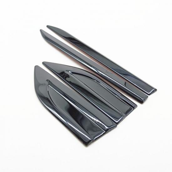170x47mm Car Side Fender Air Vents Wing Cover Trim Polished Exterior Accessories