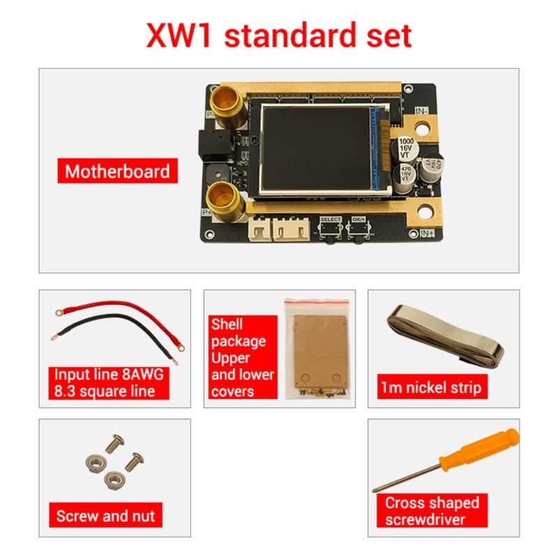Scheda di Controllo Saldatrice a Punti Set Saldatrice a Punti per Saldatura Fogli di Nichel Batterie al Litio 18650 Riparazione Elettronica