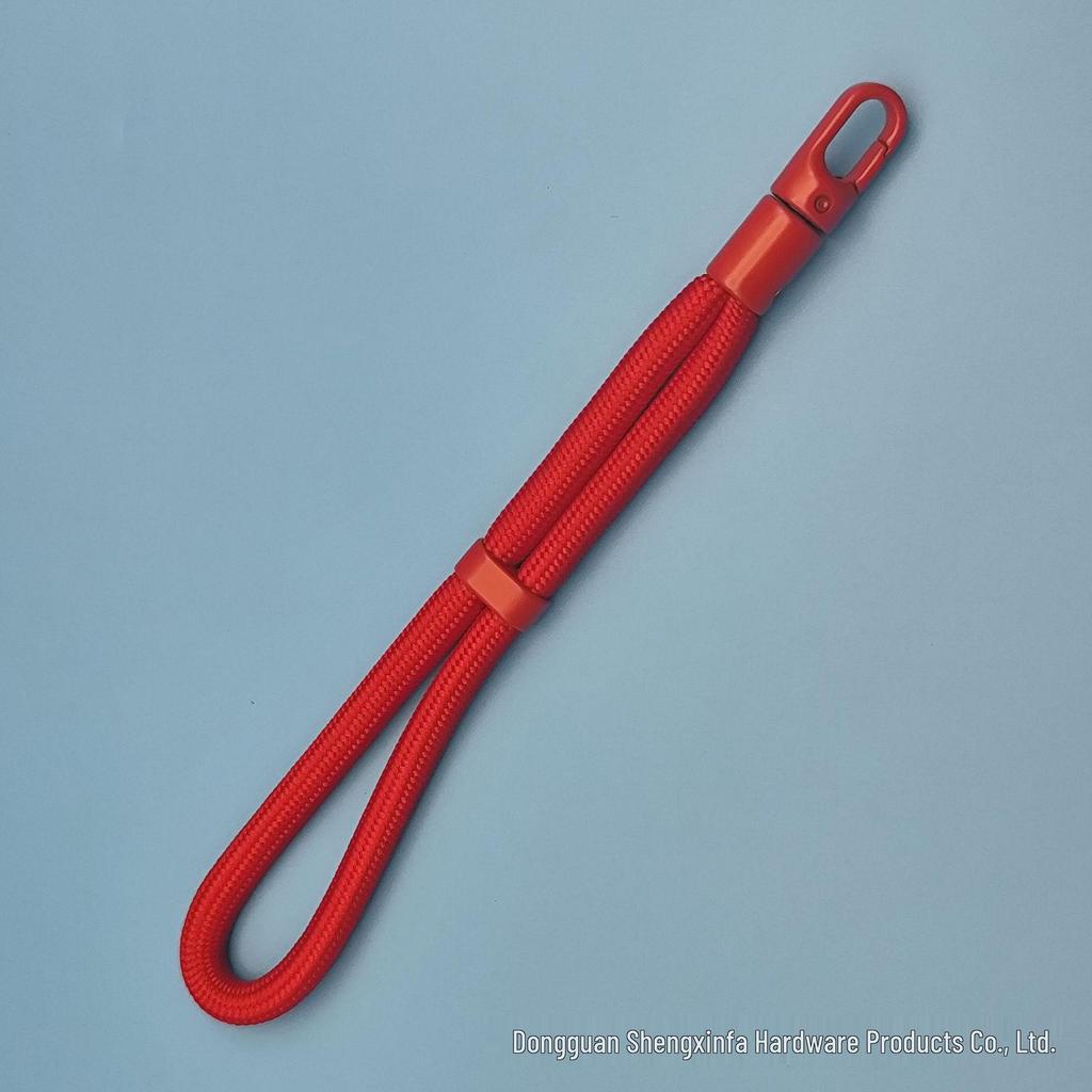 Colorful Nylon Retractable Crossbody Phone Lanyard with Metal Buckle