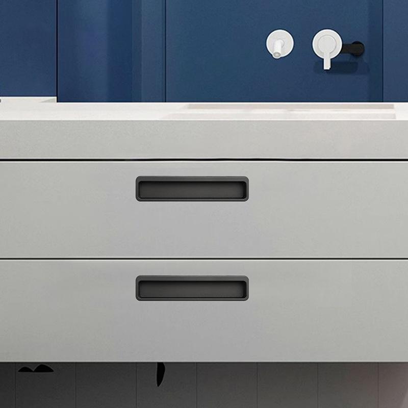 Aluminium Schwarz Eingelassen Geschlitzt Schiebetür Unsichtbarer Griff Gold Schlafzimmer Kleiderschrank Schublade Knauf Möbel Zuhause Griff Dekorativ