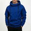 Men's Casual Long Sleeve Pullover Hoodie with Round Neck Sweatshirt for Sports and Everyday Wear