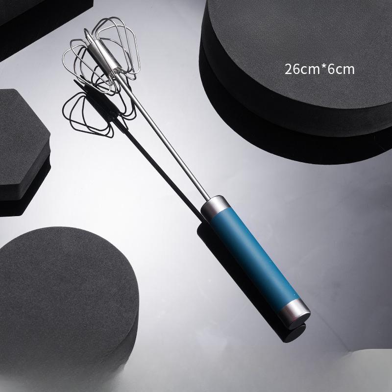 Stainless Steel Manual and Semi-automatic Household Handheld Egg Beater Baking Tool Mixer