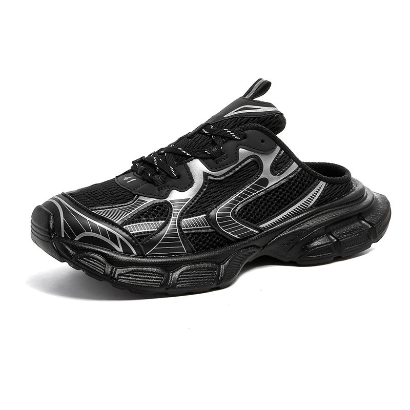 Wygodne Męskie i Damskie Modne Buty Męskie Outdoor na Grubej Podeszwie Buty Siatkowe Sportowe Casualowe Buty Boardowe Paryż Para Pół-Klapki