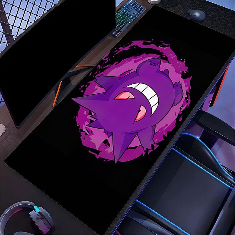 Gengar Cartoon Mouse Pad, Large Gaming Desk Mat, Non-slip XXL Mousepad for Laptop & Tablet, Mini PC Playmat with Stitched Edges