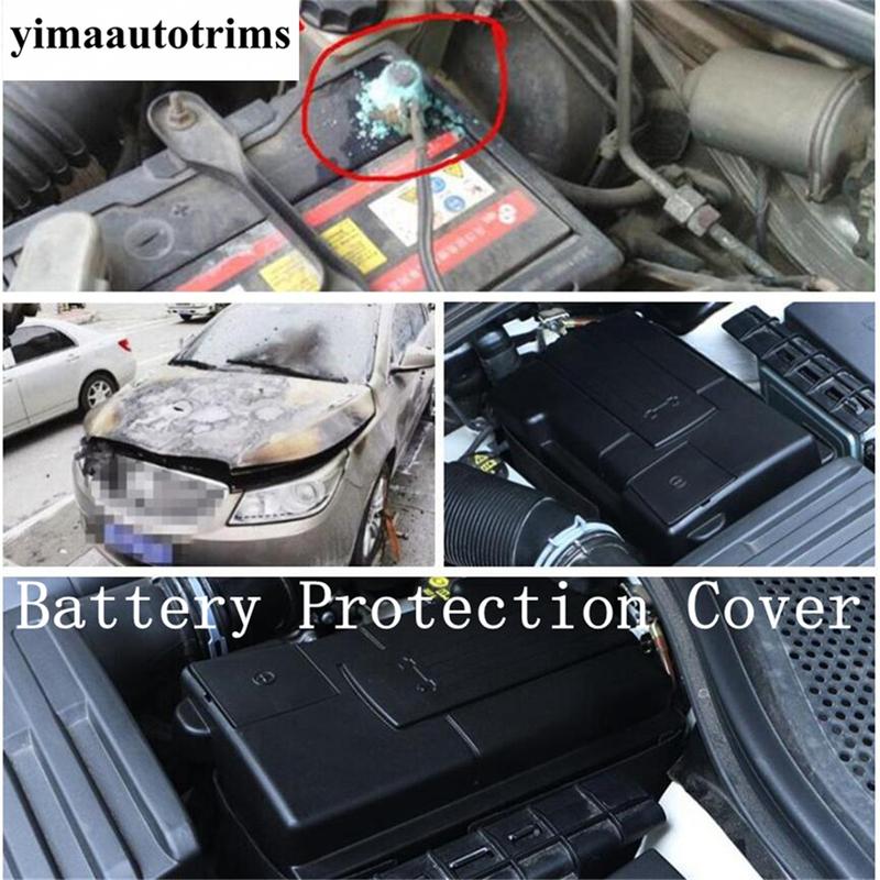 Engine Battery Full Positive Negative Electrode Dustproof Protective Cover Accessories For Volkswagen VW Jetta MK7 -