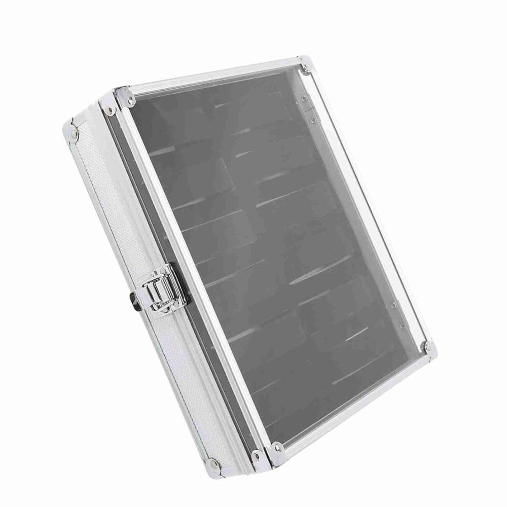 12 Grid Slots Watch Storage Box Aluminum Jewelry Display Box Watch Case Jewelry Storage
