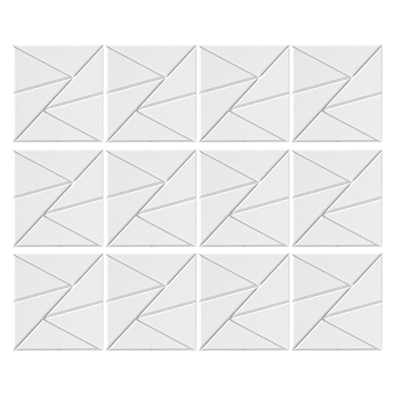 Pack of 12 Square Foam Panels Soundproof Wall Panels Acoustics Tiles Polyester Texture Perfect for Studios Bedroom Wall
