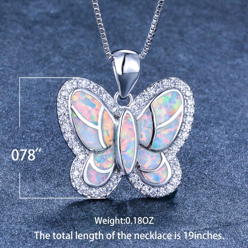 

Xin Orange is on sale with multiple pieces of white Opel edge small diamond butterfly pendant necklace sweater chain.