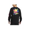 Nike Sportswear Men's Cartoon Logo Long Sleeve T-Shirt Black Standard Fit DM7916-010
