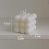 Styling magic square scented candle fragrance home decoration ins style scented birthday candle creative hand gift