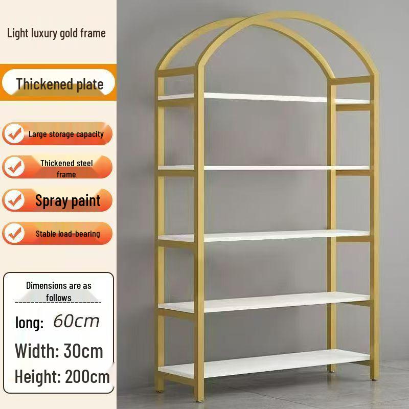Floor-Standing Multi-Layer Nail Polish and Beauty Salon Display Rack