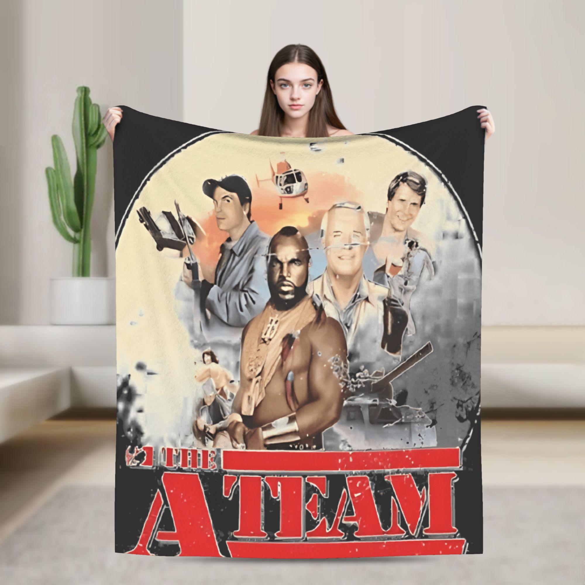 

THE A TEAM Flannel Blanket Autumn Warm Soft Throw Blanket for Children Home Decor Novelty Bedspread Sofa Bed Cover 75x90cm