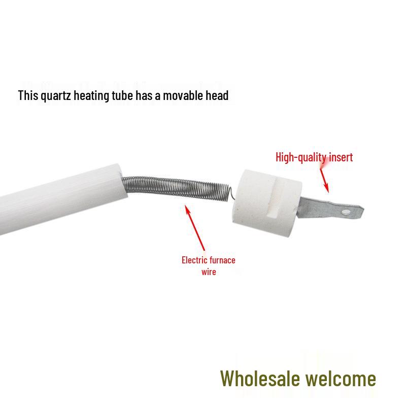 Five-Sided Quartz Heating Lamp Tube, Universal 300W/400W Electric Heater.
