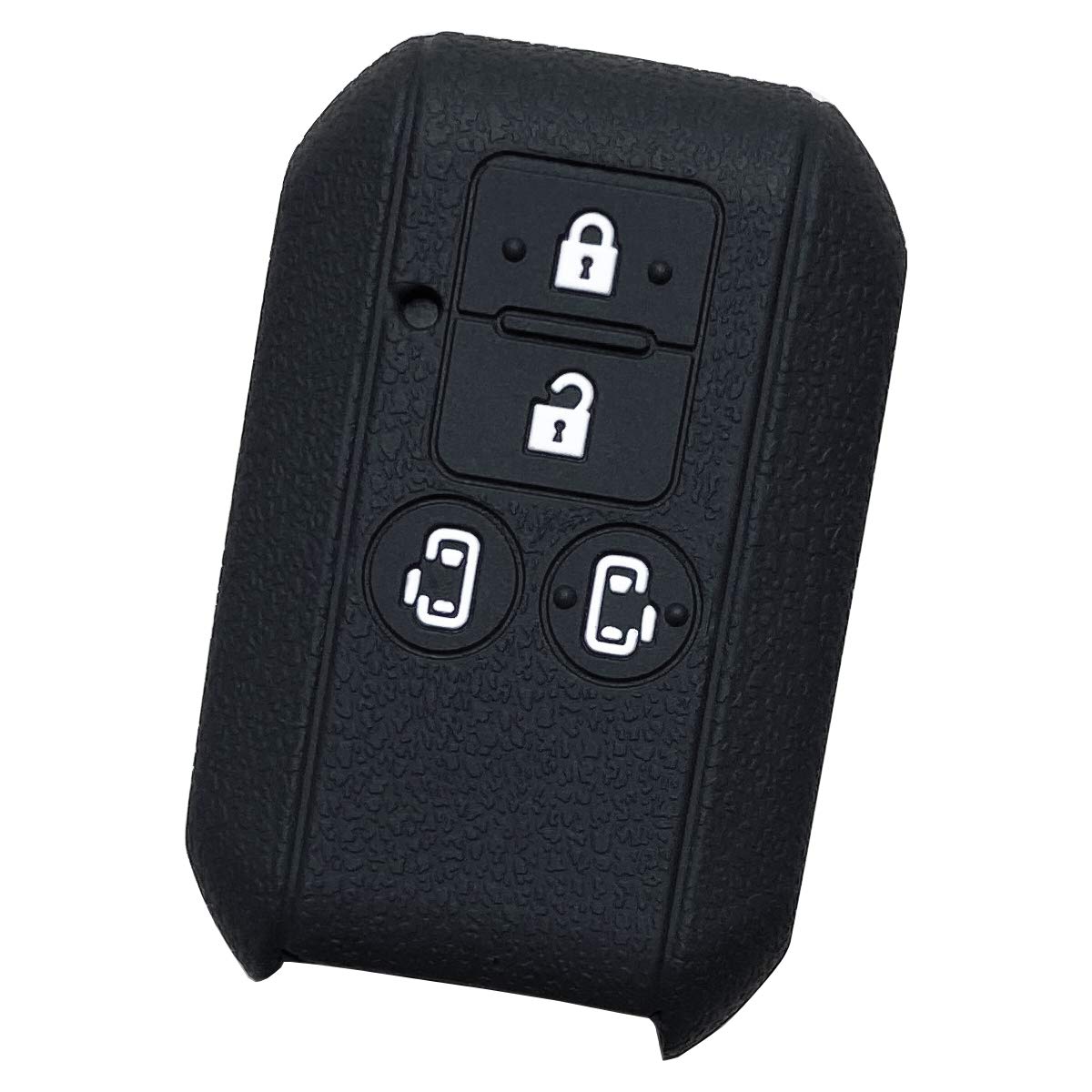 

[ИКТ] Силиконовый чехол для смарт-ключа автомобиля Suzuki, сдвижного типа, 4 кнопки, черный/New Spacia/New чёрный