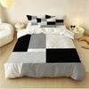 New Design Geometric Duvet Cover For Kids Comforter Cover Set Twin Size Strip Lines Bedding Set With Case 4Pcs Bedroom Decor