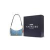 Coach Caitlin 24 Quilted Detail Gold Hardware Fabric And Leather Tote Crossbody Shoulder Bag Medium Women bags Indigo CDZ89-IMTYV