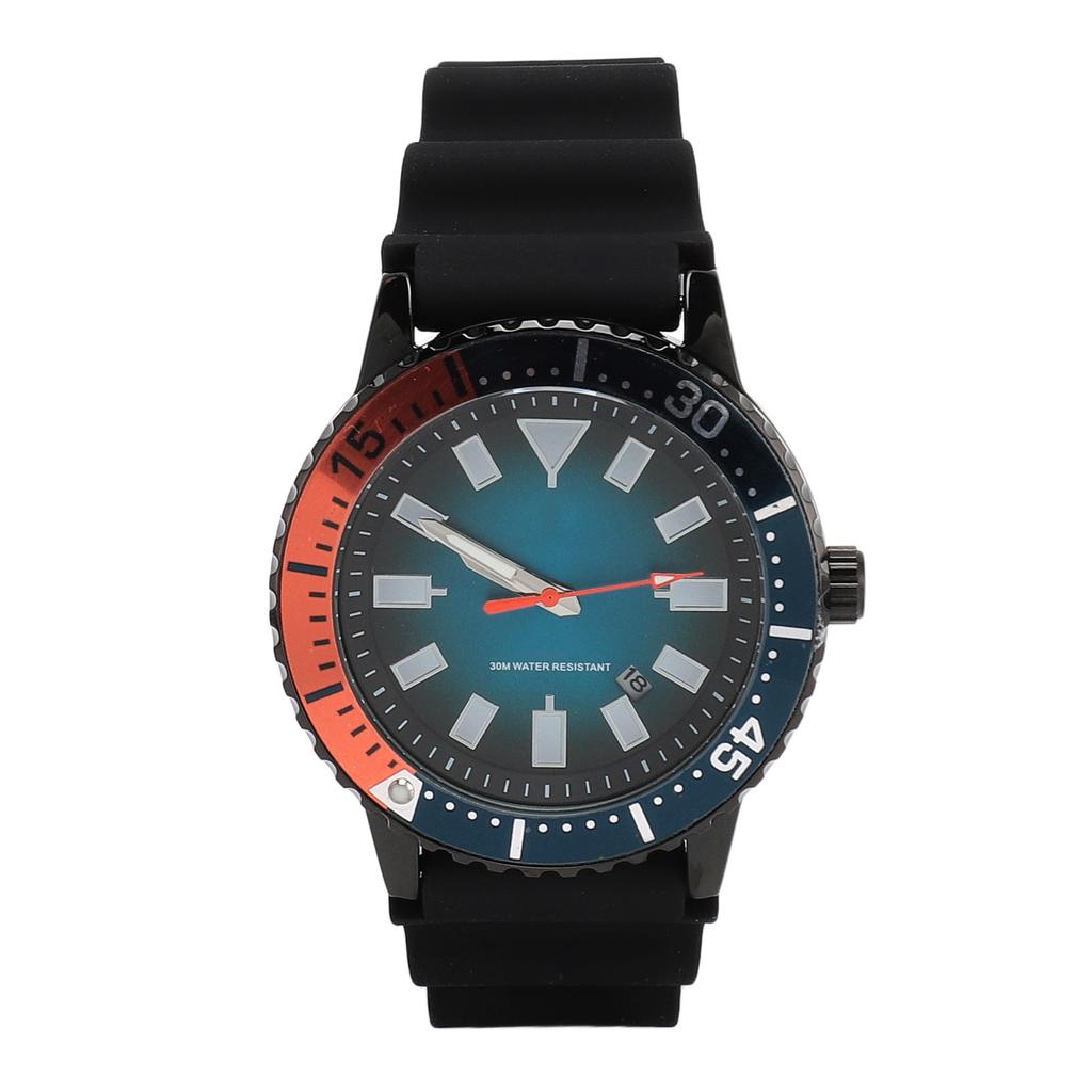 Rotating Bezel Watch Luminescent Automatic Date Analog Display Calendar Waterproof Men Automatic Watch