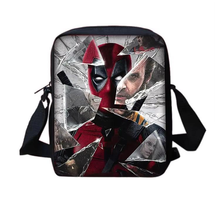 Deadpool Movie Child School Backpack With Shoulder Bag Pencil Bags School Bags for Boys Girls Best Gift