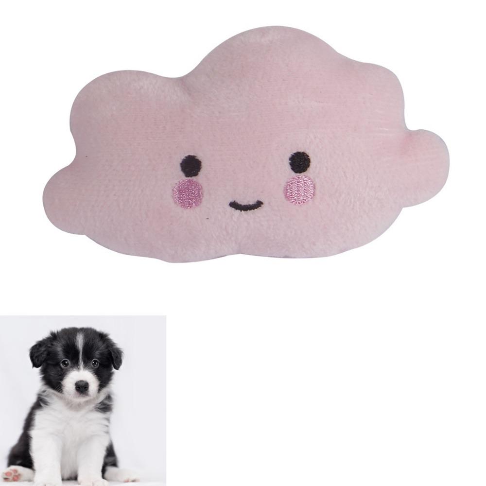 3 pcs White Finish Squeaky Pet Toy Crystal Soft Plush Cat Plush Plaything  Household Cats