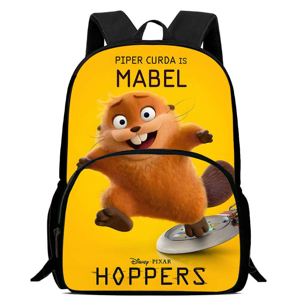 Cartoon Hoppers Beaver Backpack For Kids With Oxford Cloth Durable Material For School Travel