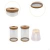 3Pcs Hydroponics Flower Vases Transparent Pots Home Decoration Ornament Trendy Plants