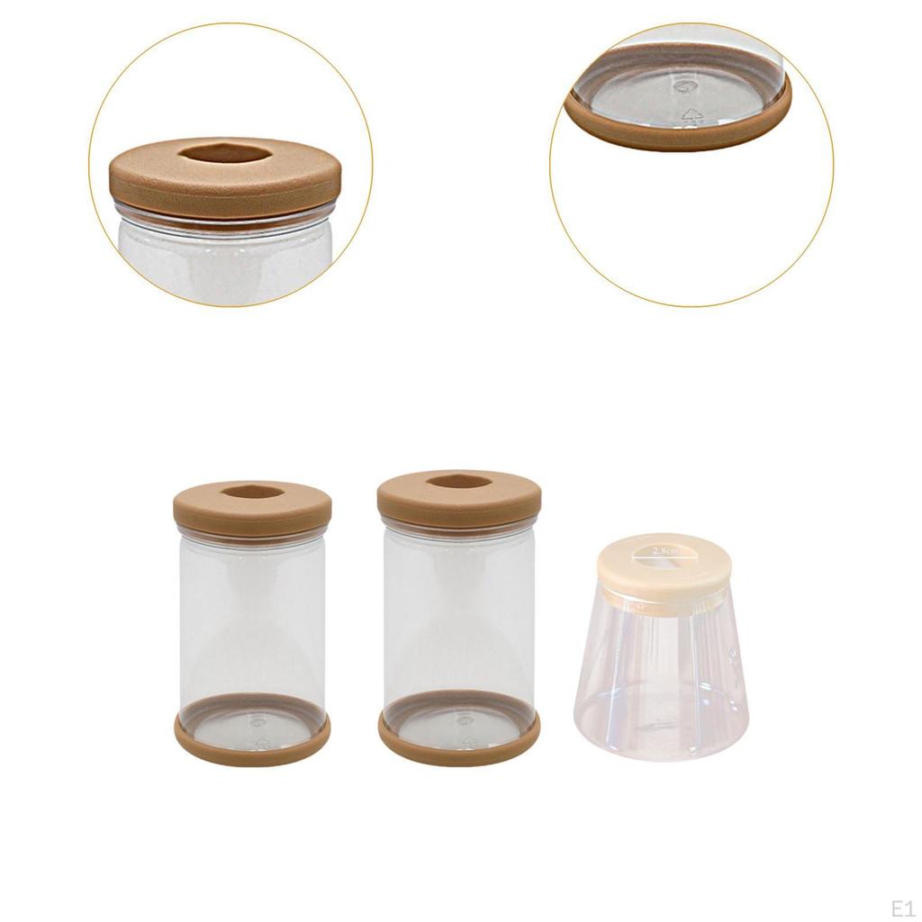 3Pcs Hydroponics Flower Vases Transparent Pots Home Decoration Ornament Trendy Plants