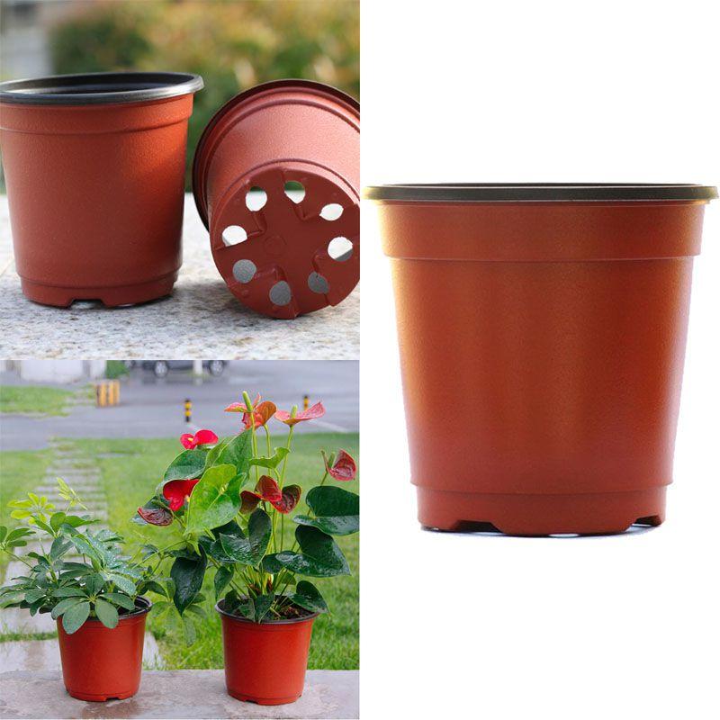 10/50/100 Stück Plastik Sämlingshalter Blumentöpfe mit ausgewogenen Drainageeigenschaften**