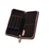 Leather Fountain Pen Case Large Capacity Stationery Bag Pencil Pouch 3 Divided Slots Pen Bag Pen Holder for Students