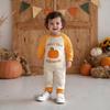 Baby Boy Pumpkin Embroidery Halloween Romper - Super Cute & Perfect for Outdoors
