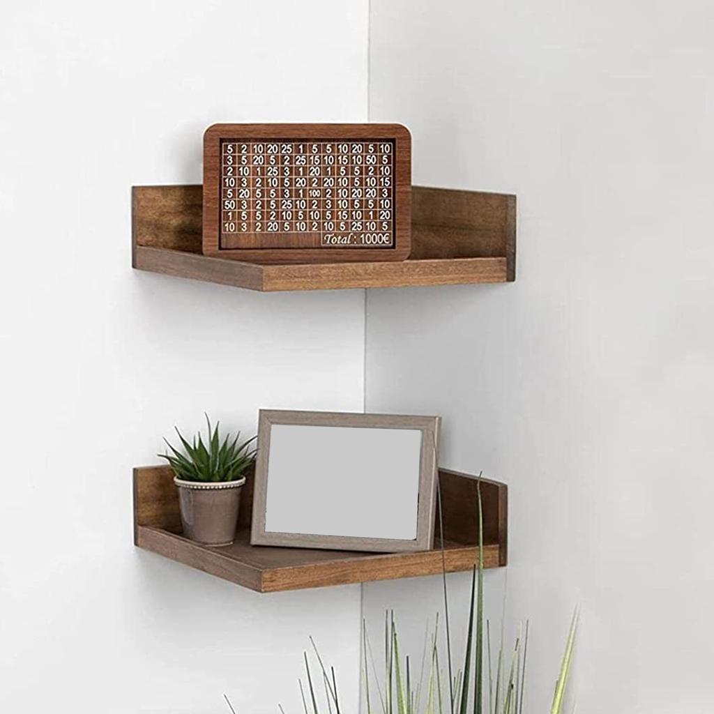 Wood Piggy Bank Save Money Box Decorative Household Organization Box for Home School Office Bedroom Dormitory Decoration