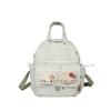 Schoolbag Milk Fufu Fresh Plaid Doll Cat Head Small Backpack Korean Cute Sweet Girl Exclusive Summer Travel Backpack