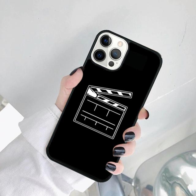 Film Movie Maker Clapper Board Phone Case Cover For iPhone 17 Air 15 Pro MAX 16 Plus 14 12 11 13 Coque
