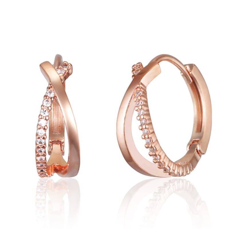 ELLE Jewelry Cross Cubic Ring Earrings ELGPEE515