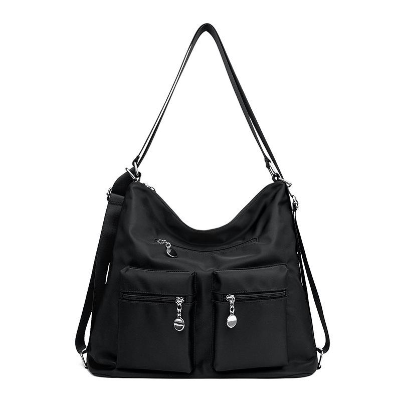 Letter Print Tote Shoulder Crossbody Bag Women Minimalist Fashi Hot Selling чёрный