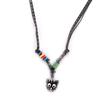 Les Trésors De Lily [J8205] - Black 'Cats' Designer Necklace