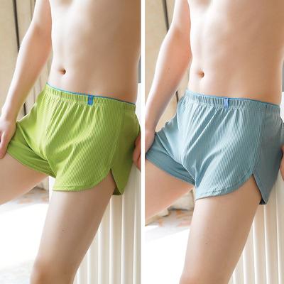 Large Size Mens Arrow Shorts Cotton Soft Underwear Sexy Home Panties Boxers Male Loose Breathable Sleepwear Underpants Undies