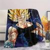 Coperta in Flanella con Stampa Personaggi Dragon Ball, Alta qualità Confortevole per Tutte le Stagioni, Arredamento per la Casa, Calore e Comfort, Perfetta per Regali di Natale