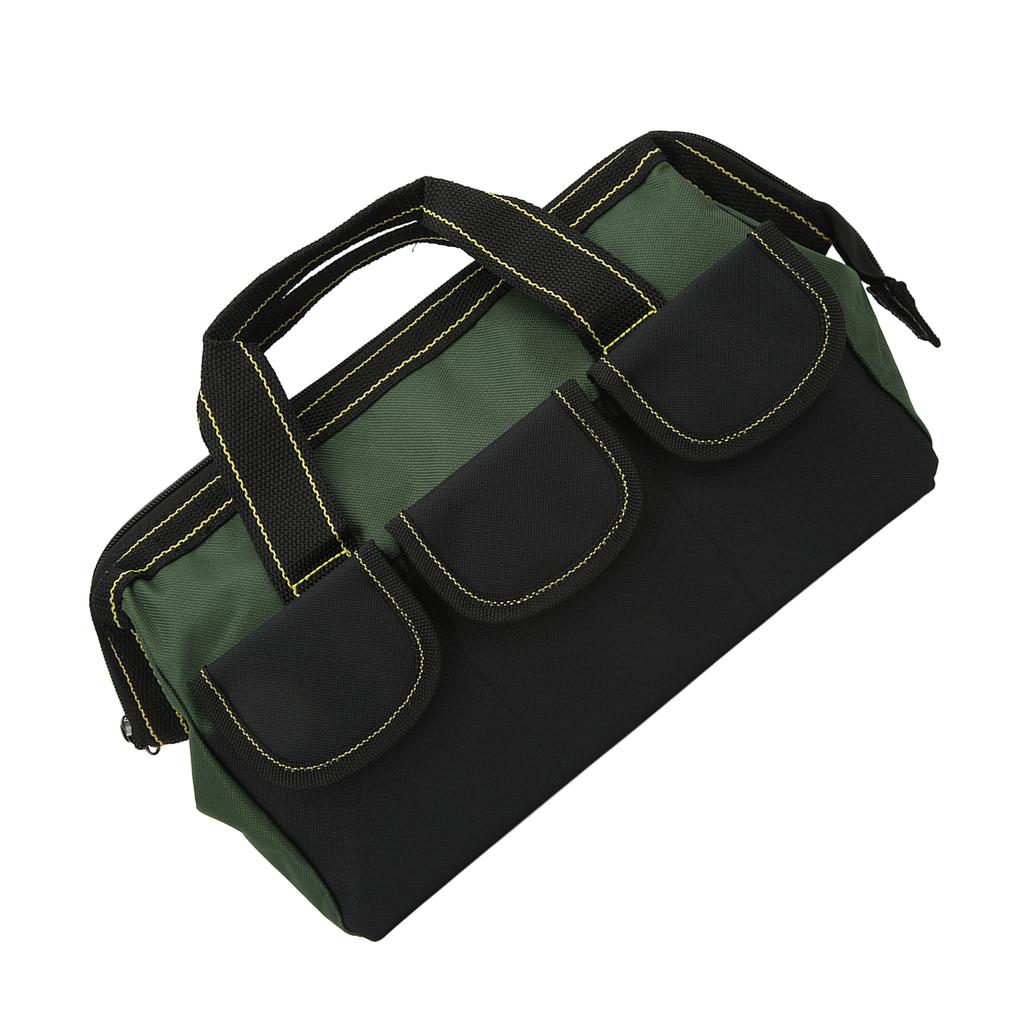 Geantă de depozitare a sculelor de 16 inch, cu gură largă, rezistentă la apă, portabilă, verde OD