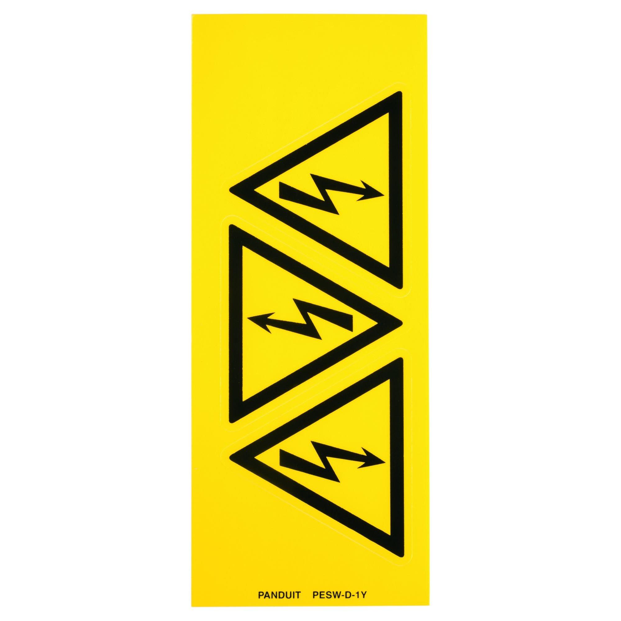 

Panduit ISO Warning Label, Electric Shock Caution, PESW-D-1Y