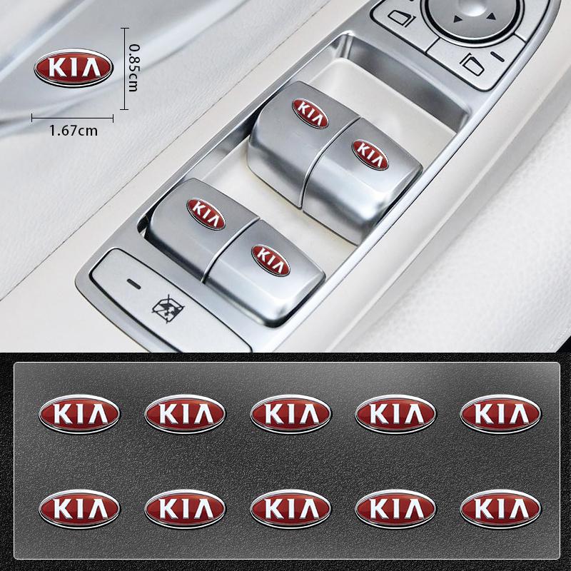 Samolepka na tlačítko stahování okna auta Nálepka na volant Styling auta Pro Kia Rio Sportage R K3 K4 K5 k6 K7 K8 Ceed Sorento Cerato Soul