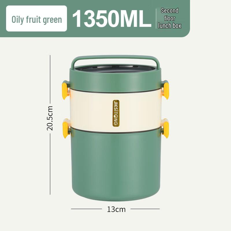 Portable 3-Layer Insulated Stainless Steel Lunch Box