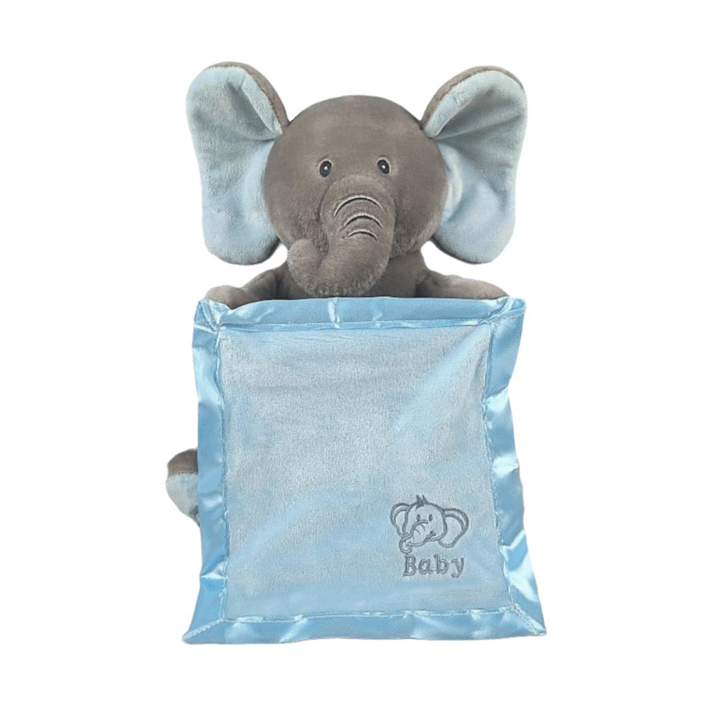 

Singing Function Singing Elephant Toy Hide-and-seek Feature Plush Elephant Doll Birthday Gift синій