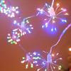 USB LED Firework String Lights with Remote - Colorful Fairy Lights for Party & Festival Decoration