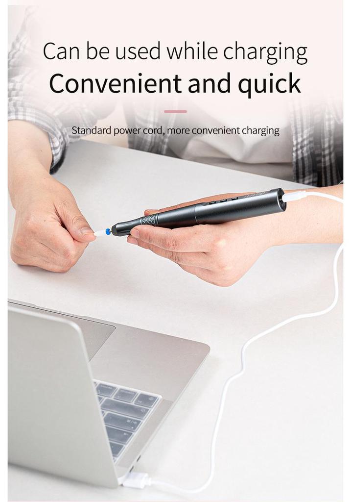 Professional Electric Nail File and Buffer Tool for Manicure and Nail Care