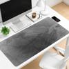Dark Grey Marble Gaming Mouse Pad Non Slip Rubber Desk Mat Stone Texture Deskpad For Work Gaming Desktop Pc Home Daily Use