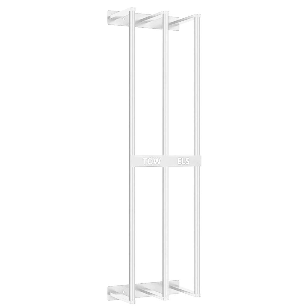 Bathroom Towel Storage Holder Space Metal Shower Room Towel Hanger Multifunctional Storage Organizer for Bathroom Accessories